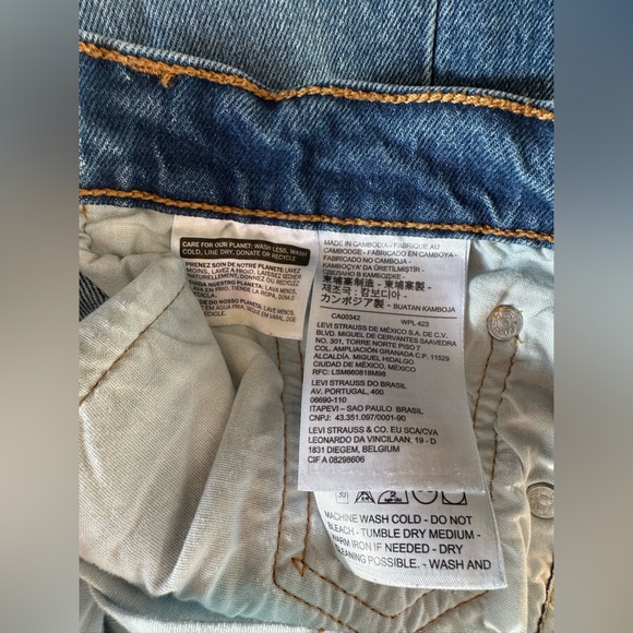 Levi's 501 S Skinny Jeans Indigo Sky - Dark Wash - Picture 13 of 17